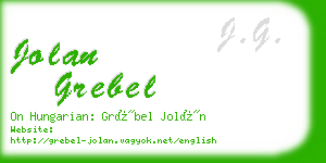 jolan grebel business card